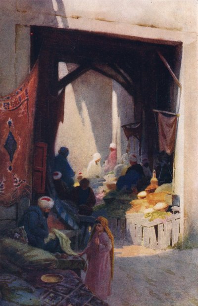 Een Bazaar door Robert George Talbot Kelly