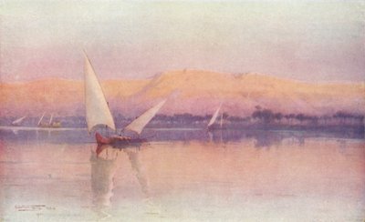 Een Nijl-Avondgloed, ca. 1880, 1904 door Robert George Talbot Kelly