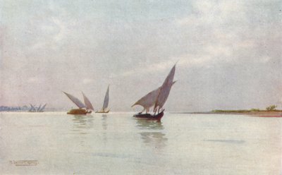 Een zilveren dag aan de Nijl, c1880 door Robert George Talbot Kelly