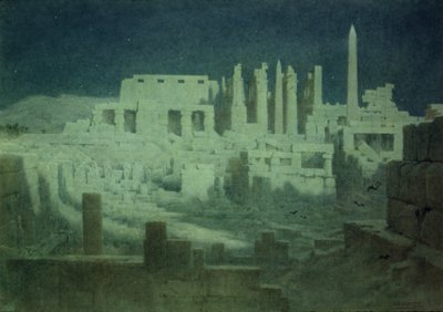 Maanlicht bij Karnak door Robert George Talbot Kelly