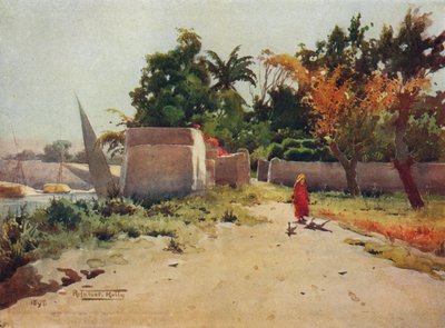 Op het Eiland Rhoda, ca. 1880, 1904 door Robert George Talbot Kelly
