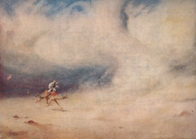 Wervelwind in de Woestijn, ca. 1880, 1904 door Robert George Talbot Kelly