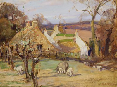 Swanston Farm door Robert Hope