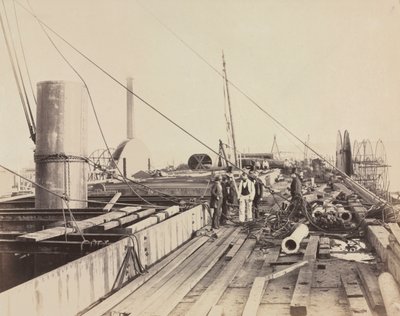 Dekscène van de Great Eastern door Robert Howlett