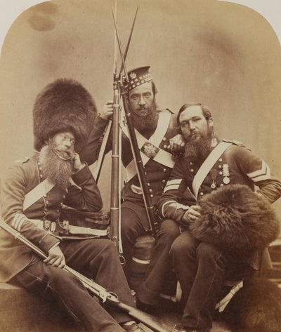 Temple en Judd, Scotch Fusiliers Guards door Robert Howlett