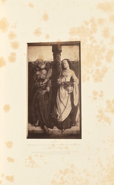 De heiligen Petrus en Dorothea, door Meister Christoph door Robert Howlett