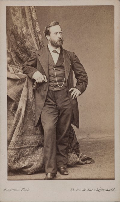 Portret van de schilder Ludwig Knaus 1829-1910 door Robert Jefferson Bingham
