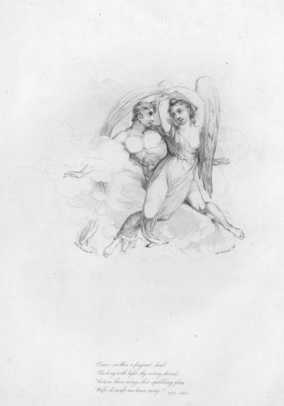Anacreon, Ode LXXVI (gravure) door Robert Kerr (after) Porter