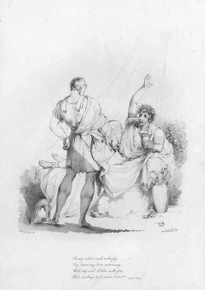 Anacreon, Ode XLVIII door Robert Kerr (after) Porter