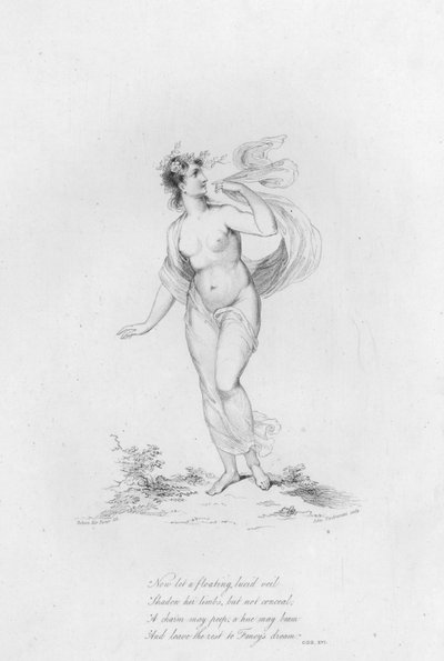 Anacreon, Ode XVI (gravure) door Robert Kerr (after) Porter