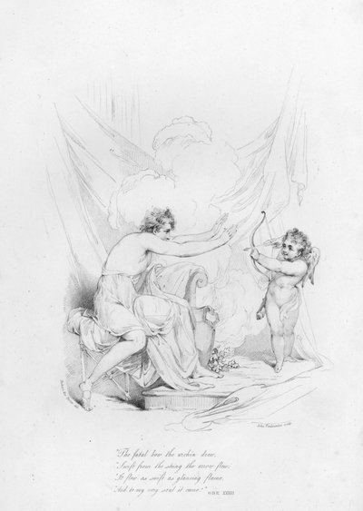 Anacreon, Ode XXXIII (gravure) door Robert Kerr (after) Porter