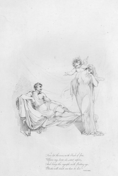 Anacreon, Ode XXXII (gravure) door Robert Kerr (after) Porter