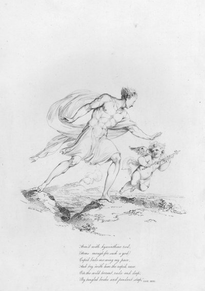 Anacreon, Ode XXXI door Robert Kerr (after) Porter
