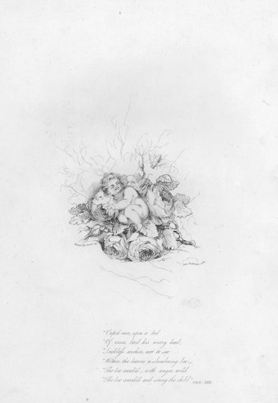 Anacreon, Ode XXXV (gravure) door Robert Kerr (after) Porter