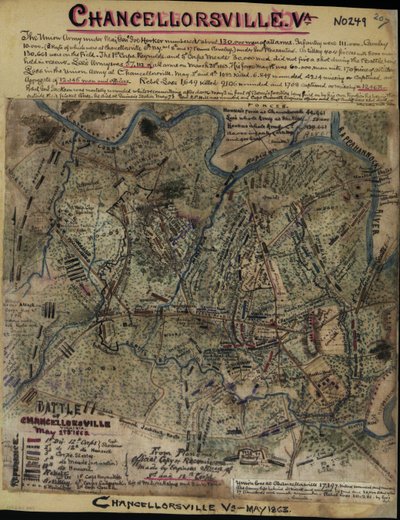 Slag bij Chancellorsville, Virginia, 2 en 3 mei 1863 LOC gvhs01.vhs00299 door Robert Knox Sneden