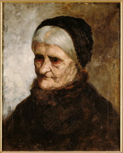 Hoofd van een oude vrouw door Robert Koehler
