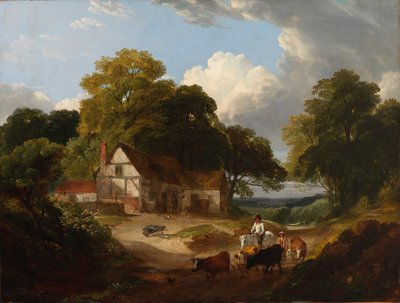 Boerenerf Scène door Robert Ladbrooke