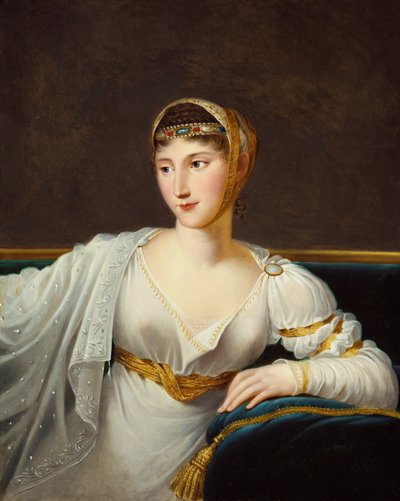 Portret van prinses Pauline Borghese, vrouw van generaal Leclerc door Robert Lefevre