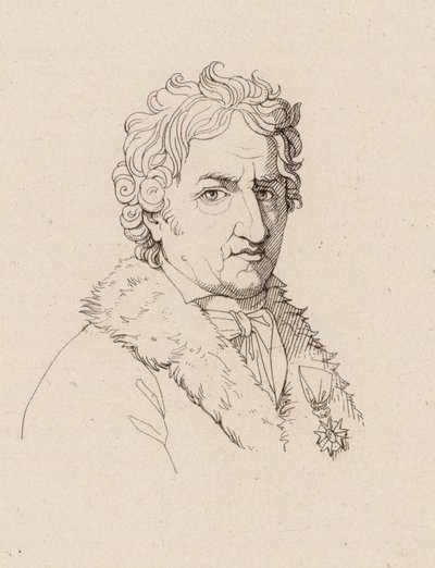 Portret van de componist Pierre-Alexandre Monsigny door Robert Lefevre