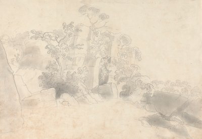 Landschap met rotsen door Robert Mabon
