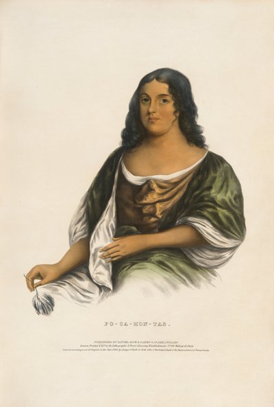 Pocahontas (ca. 1595-1617) door Robert Matthew Sully