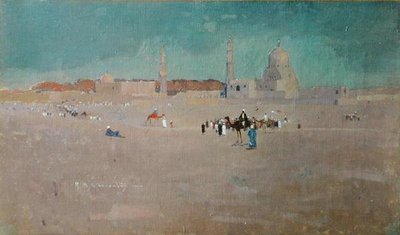 Een scène in Egypte, ca. 1890 door Robert McGowan Coventry