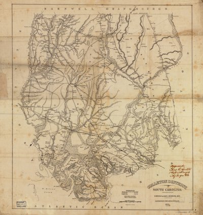 Colleton district, Zuid-Carolina LOC 2006636733 door Robert Mills