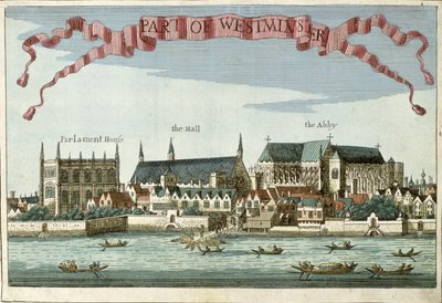 Westminster met de Abdij, Hal en Parlementsgebouw, uit 