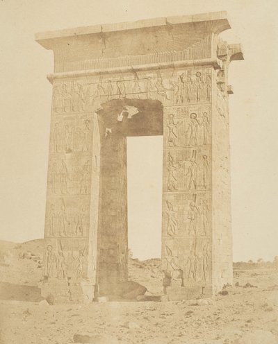 Poort van Ptolemaeus Philomeder, 180 v.Chr., Karnak, ca. 1856 door Robert Murray.
