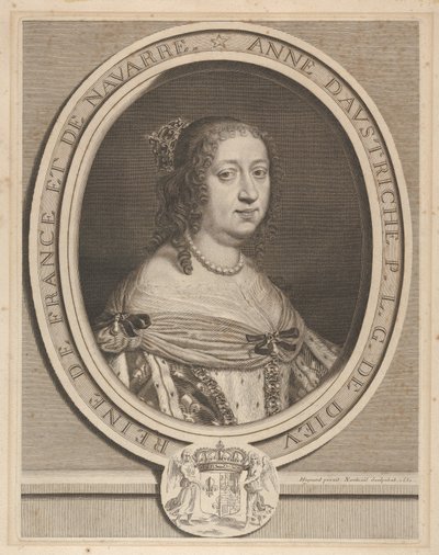Anna van Oostenrijk, 1660 door Robert Nanteuil