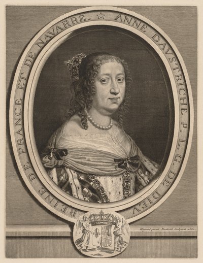 Anna van Oostenrijk, Koningin van Frankrijk, 1660 door Robert Nanteuil