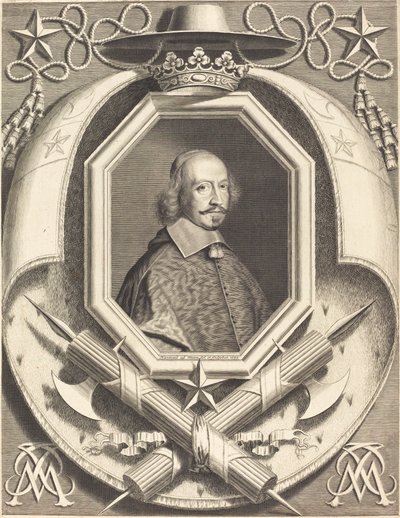 Kardinaal Jules Mazarin door Robert Nanteuil