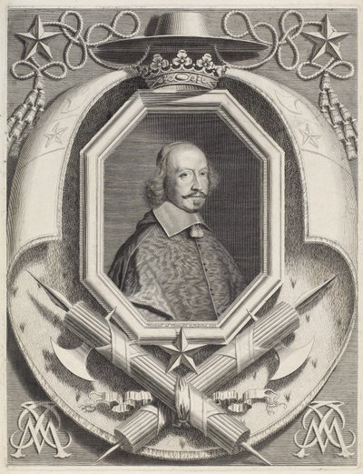 Kardinaal Jules Mazarin door Robert Nanteuil