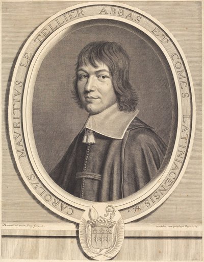 Charles-Maurice Le Tellier door Robert Nanteuil