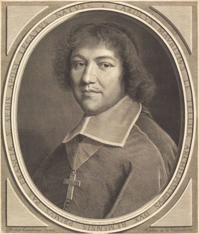 Charles-Maurice Le Tellier door Robert Nanteuil
