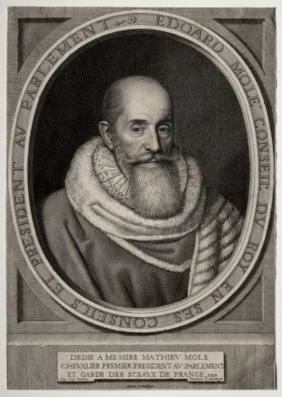 Edouard Molé door Robert Nanteuil