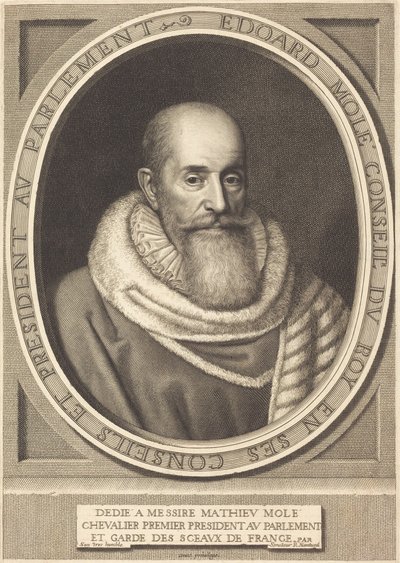 Édouard Molé door Robert Nanteuil
