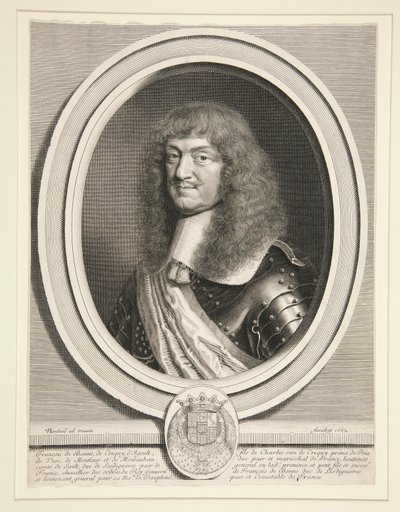 Francois de Bonne, Le Maarschalk de Créquy, hertog van Lesdiguières (1624-1687) door Robert Nanteuil