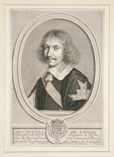 Hugues de Lionne, Markies van Berni (1611-1671) door Robert Nanteuil