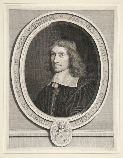 Jean Dorieu, President in het Hof van Hulp (1596-1679) door Robert Nanteuil