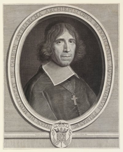 Jean de Montpezat de Carbon, Aartsbisschop van Bourges, daarna van Sens door Robert Nanteuil