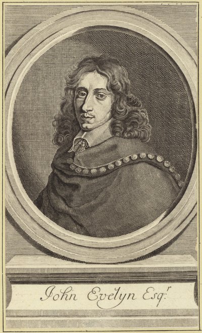John Evelyn door Robert Nanteuil