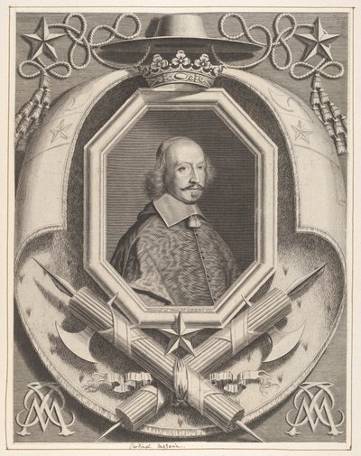 Le Cardinal Jules Mazarin, 1659 door Robert Nanteuil