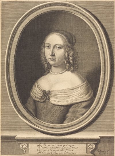 Madame de Gillier door Robert Nanteuil