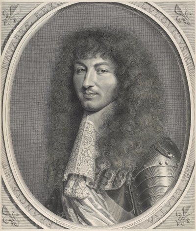 Portret van Lodewijk XIV door Robert Nanteuil