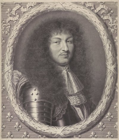 Portret van Lodewijk XIV, koning van Frankrijk door Robert Nanteuil