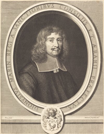 Denis Marin door Robert Nanteuil after Jean de Dieu