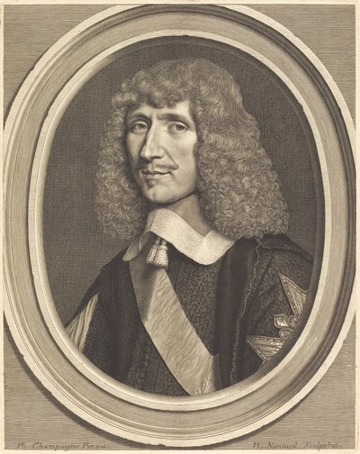 Leon-Bouthillier, Graaf van Chavigny door Robert Nanteuil after Philippe de Champaigne