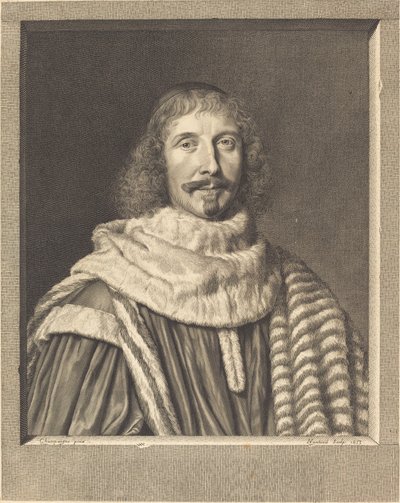 Pompone II de Bellievre door Robert Nanteuil after Philippe de Champaigne