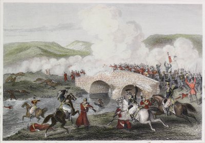 Slag bij de Tchernaya door Robert Neal after Hind